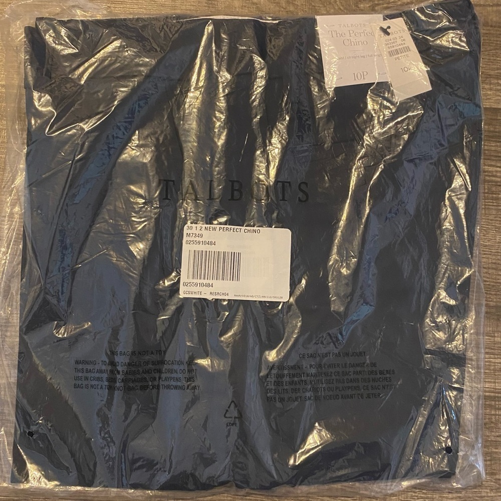 NEW - Talbots PERFECT CHINOS. COLOR 
INDIGO BLUE. 10P - Picture 2 of 6